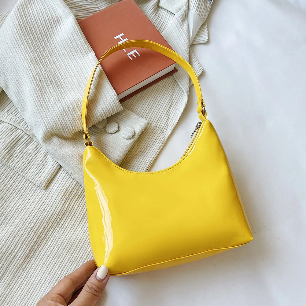 Vintage Women's PU Leather Shoulder Bag Solid Hobos Purse