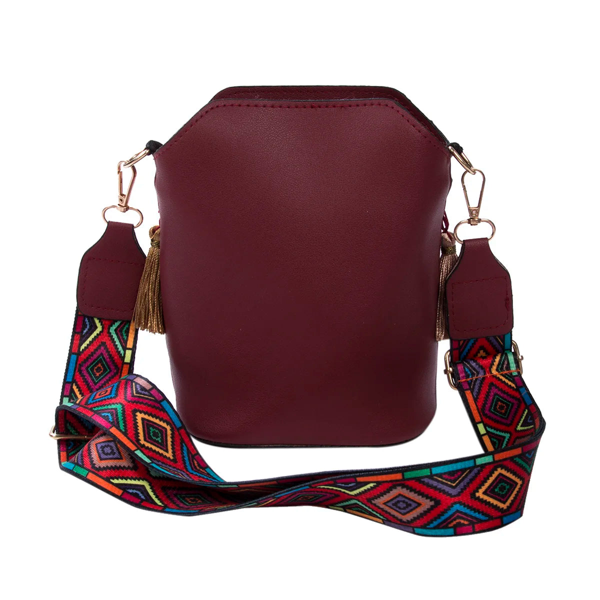Vintage Women's Bag Tassel Ethnic Handwoven Crossbody Bag