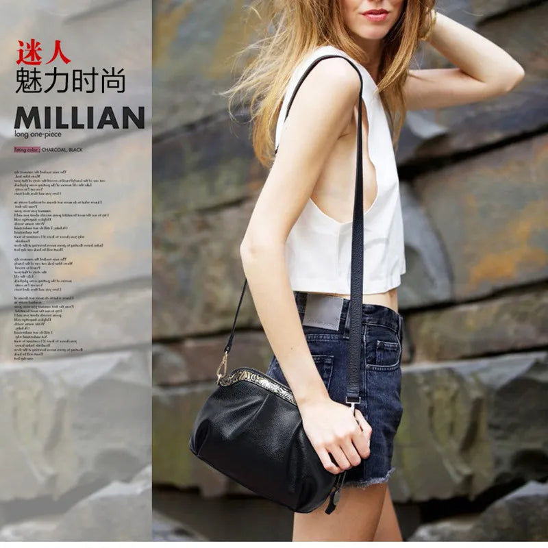 Vintage Women's Shoulder Bag Rtro Messenger Crossbody Handbag PU Leather
