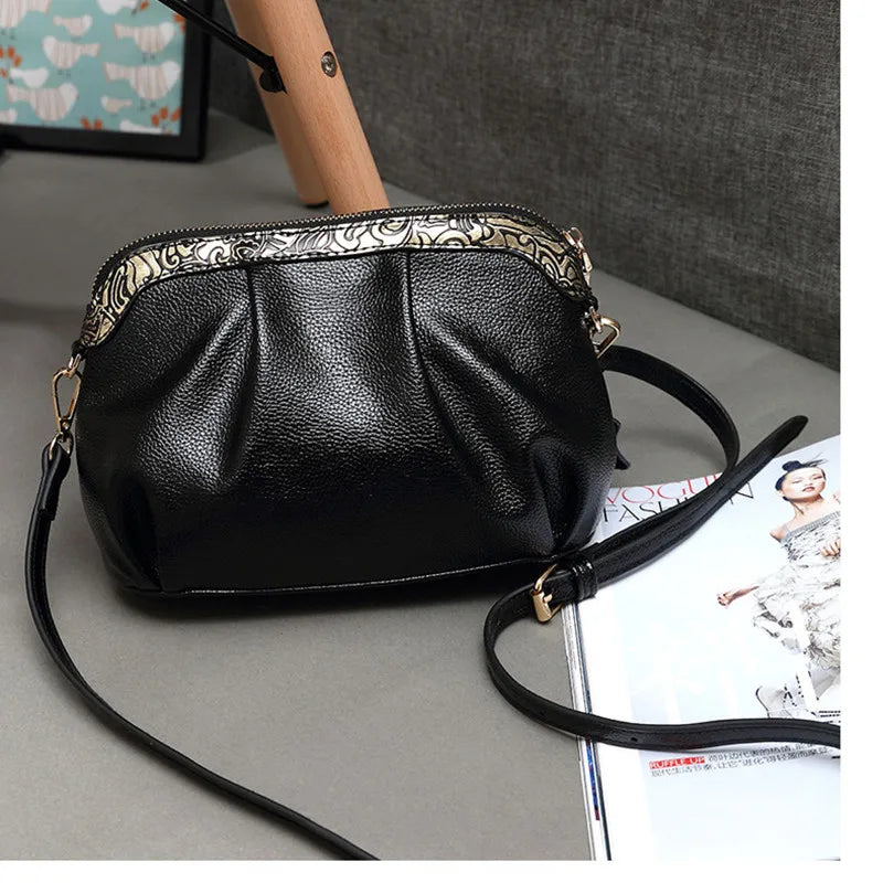 Vintage Women's Shoulder Bag Rtro Messenger Crossbody Handbag PU Leather