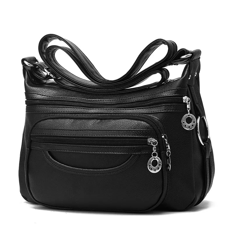 Vintage Women's Bags PU Leather Shoulder Bags Messenger Tote Casual Handbags
