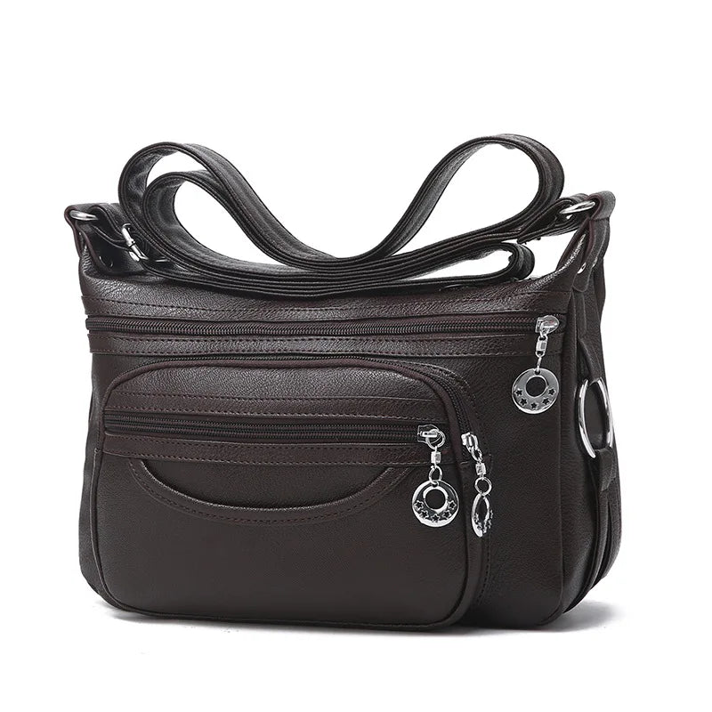 Vintage Women's Bags PU Leather Shoulder Bags Messenger Tote Casual Handbags