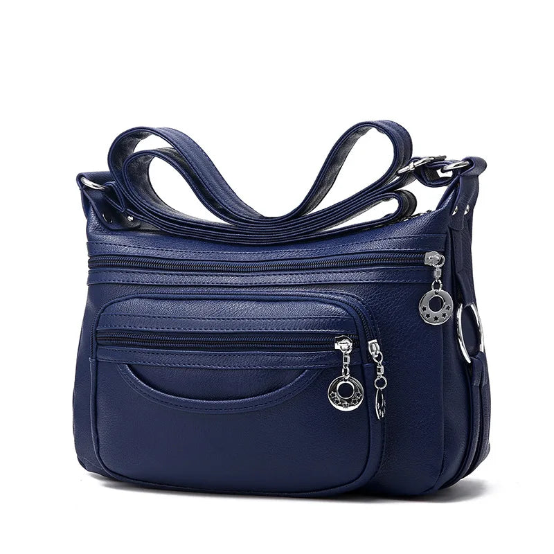 Vintage Women's Bags PU Leather Shoulder Bags Messenger Tote Casual Handbags