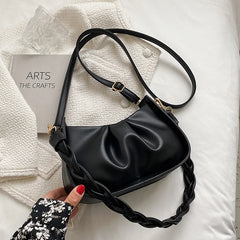 Vintage Women's Crossbodybag Soft Leather Underarm Bag Top Shoulderbags