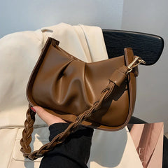 Vintage Women's Crossbodybag Soft Leather Underarm Bag Top Shoulderbags