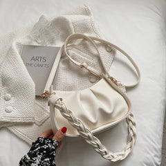 Vintage Women's Crossbodybag Soft Leather Underarm Bag Top Shoulderbags