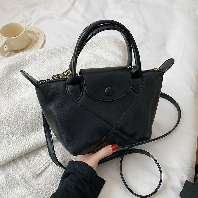 Vintage Women's Half Moon Shoulder Bag Soft Pu Leather Crossbody Hobo