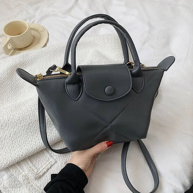 Vintage Women's Half Moon Shoulder Bag Soft Pu Leather Crossbody Hobo