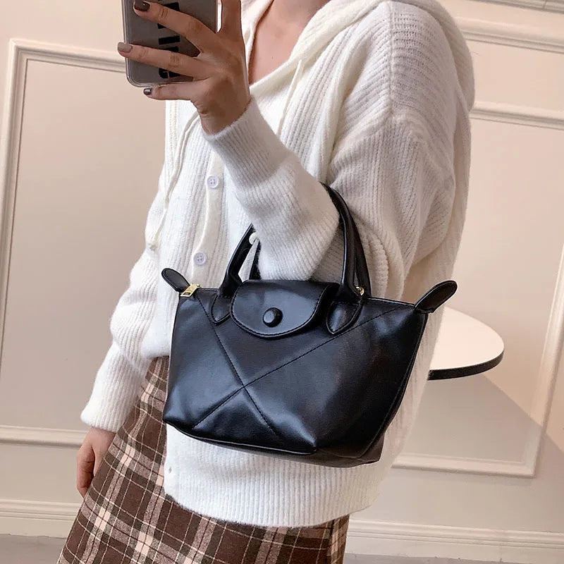 Vintage Women's Half Moon Shoulder Bag Soft Pu Leather Crossbody Hobo