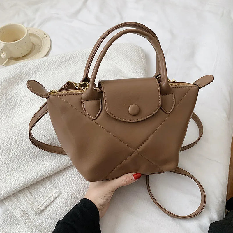 Vintage Women's Half Moon Shoulder Bag Soft Pu Leather Crossbody Hobo