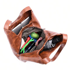 Vintage Women's PU Leather Hobos Single Shoulder Bags