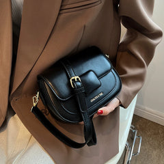 Vintage Women's Shoulder Bag Autumn Winter All-match Pu Flap Handbags