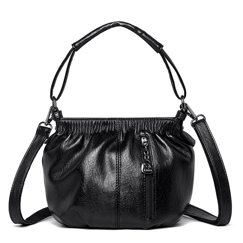 Vintage Women's Leather Crossbody Bag Handbags Ladies Tote Bag