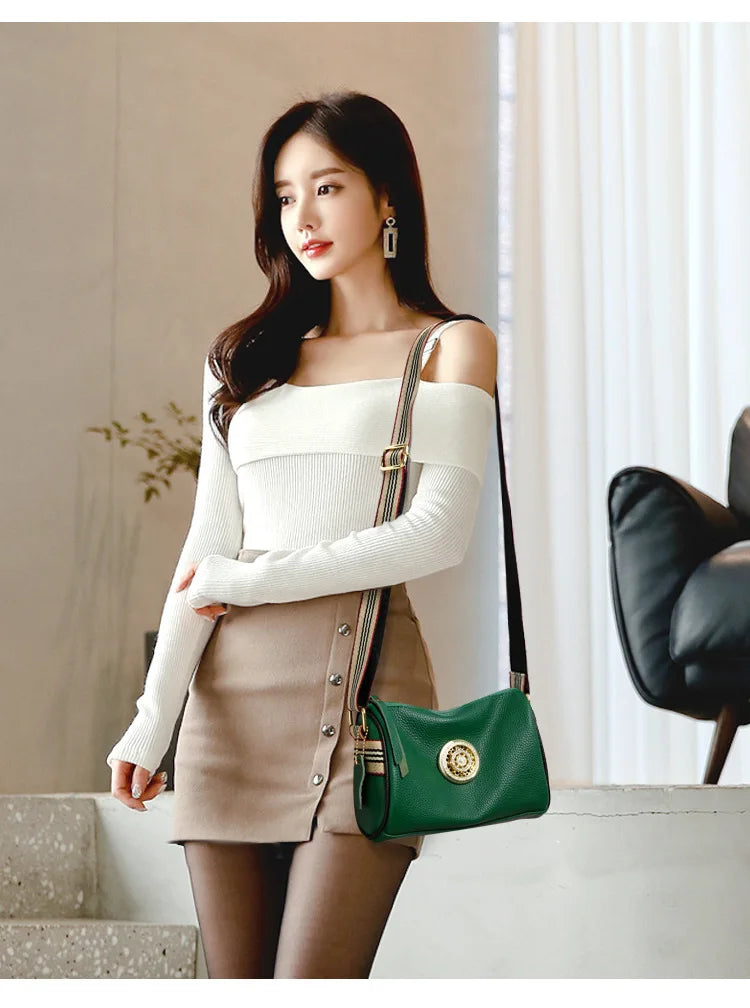 Leather Shoulder Bag for Women