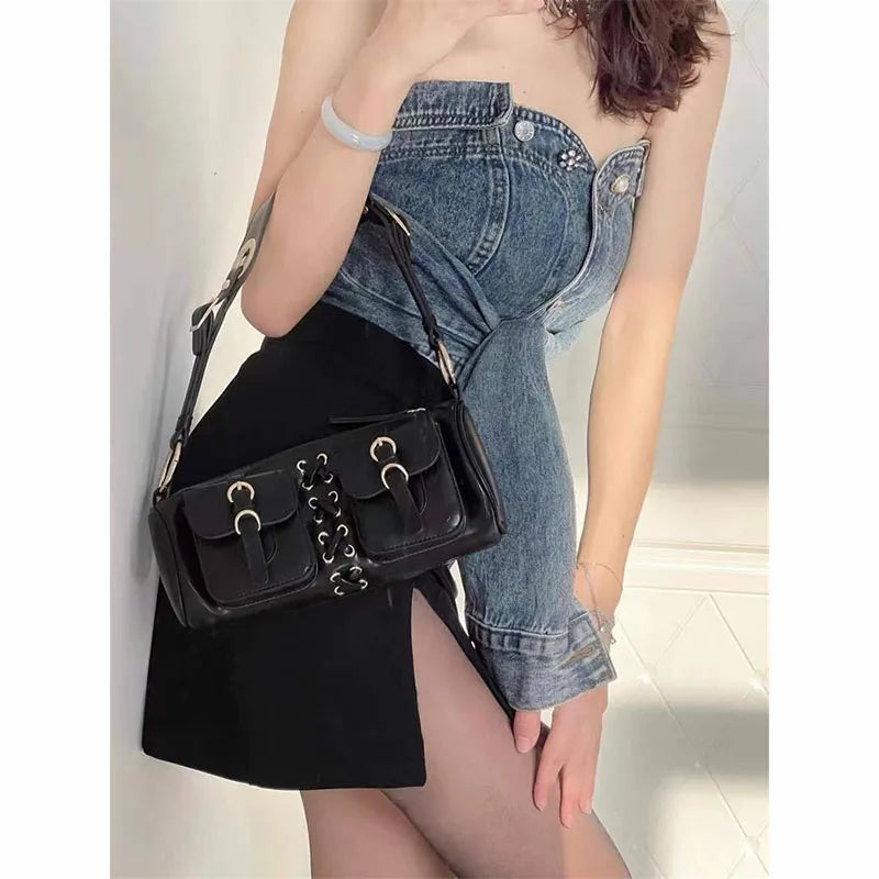 Y2K Hot Girls Underarm Bag Women's Shoulder Crossbody Bags