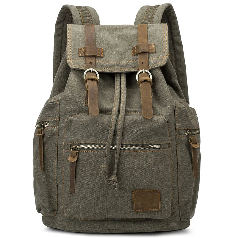 Vintage Men's Canvas Backpack Schoolbag