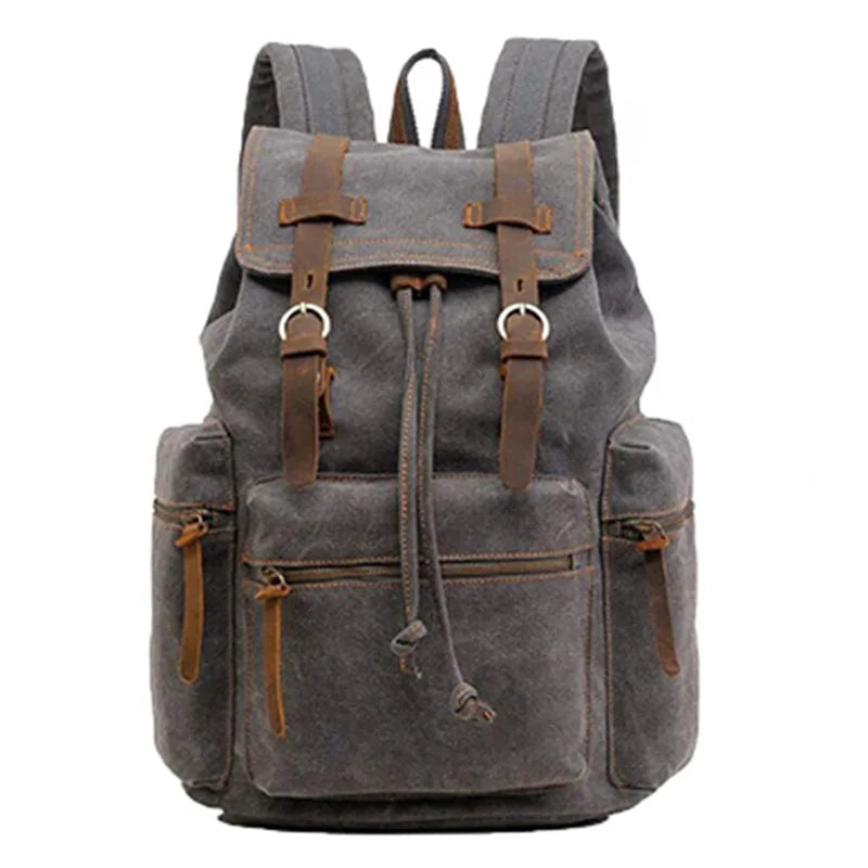 Vintage Men's Canvas Backpack Schoolbag