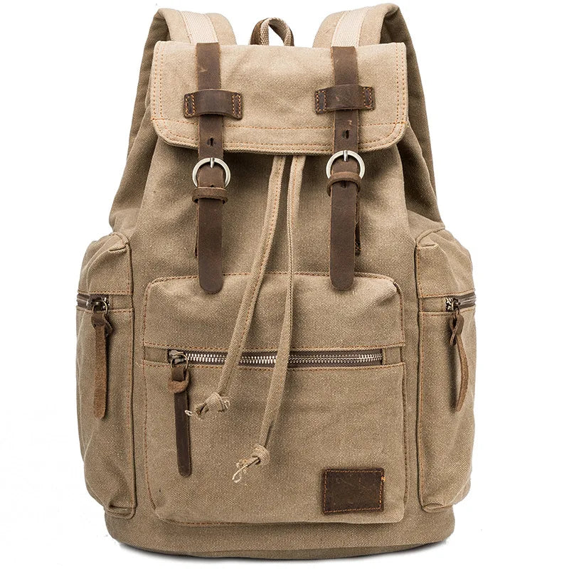 Vintage Men's Canvas Backpack Schoolbag