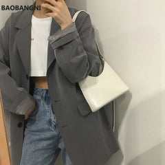 Vintage Mini Bucket Women Shoulder Bag PU Leather Crossbody Bag