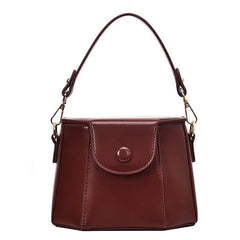 Vintage Crossbody Bucket Bag for Women Lady PU Leather Small Shoulder