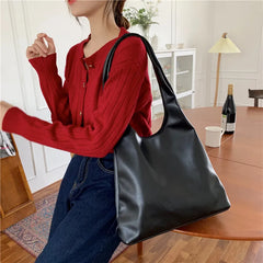 Vintage Women Shoulder Bag PU Leather Handbag Large Capacity Totes Bolsa Fe
