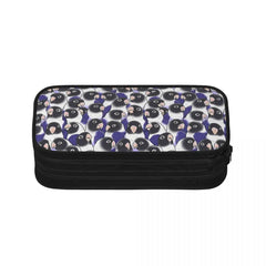 Violet Masked Lovebird Pen Box Student School Anime Zipper Pen Bag