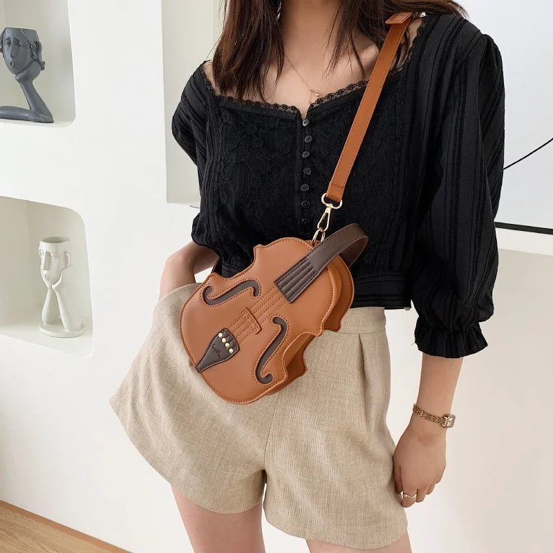 Violin Shape Small Backpack for Women