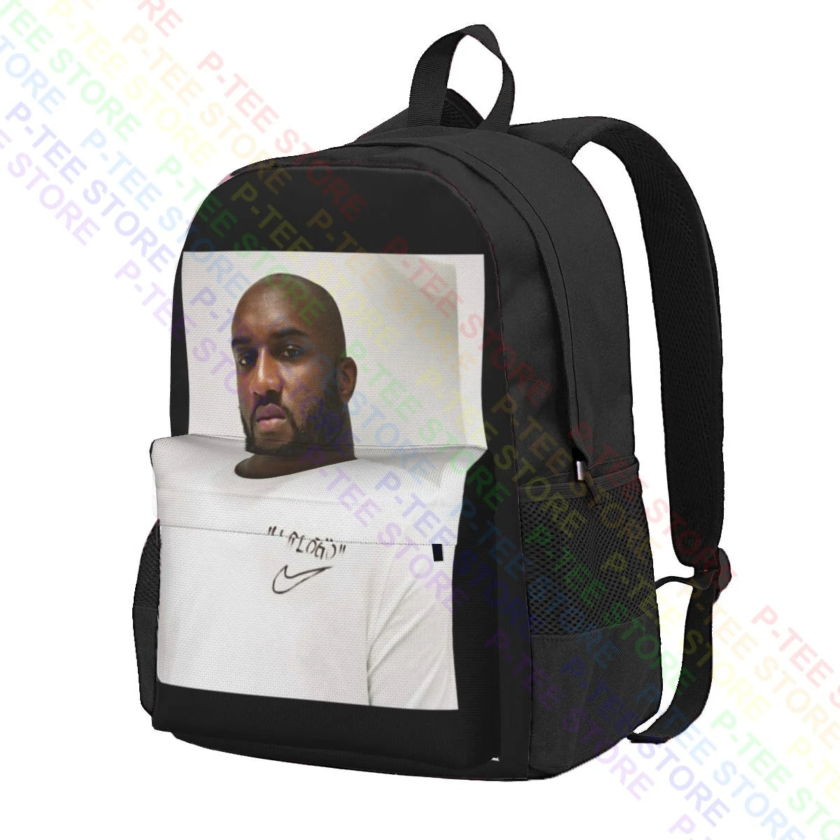Virgil Abloh Large Capacity Backpack Gym Style
