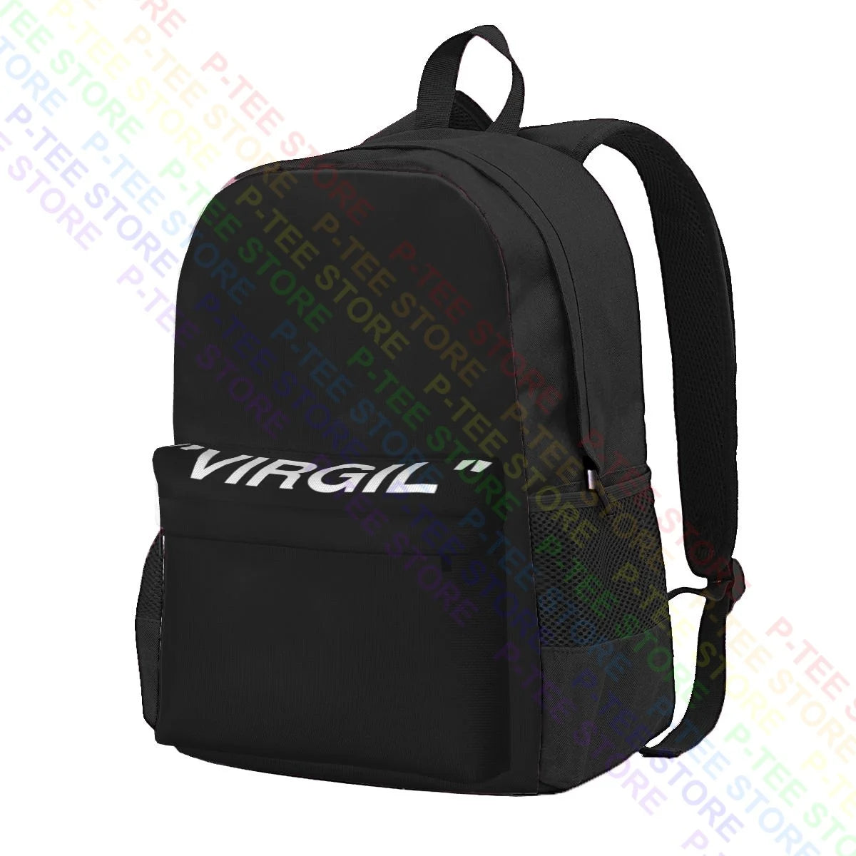 Virgil Abloh Large Capacity Backpack Print Backpack Sports Bag School Sport Bag