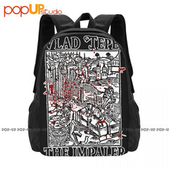 Vlad Tepes Dracula The Impaler Backpack Vintage Swimming Large Capacity