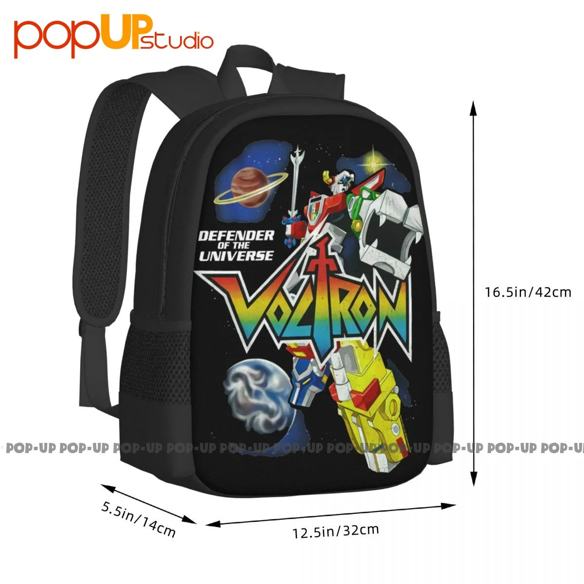 Voltron In Space Cartoon Pop Culture Backpack