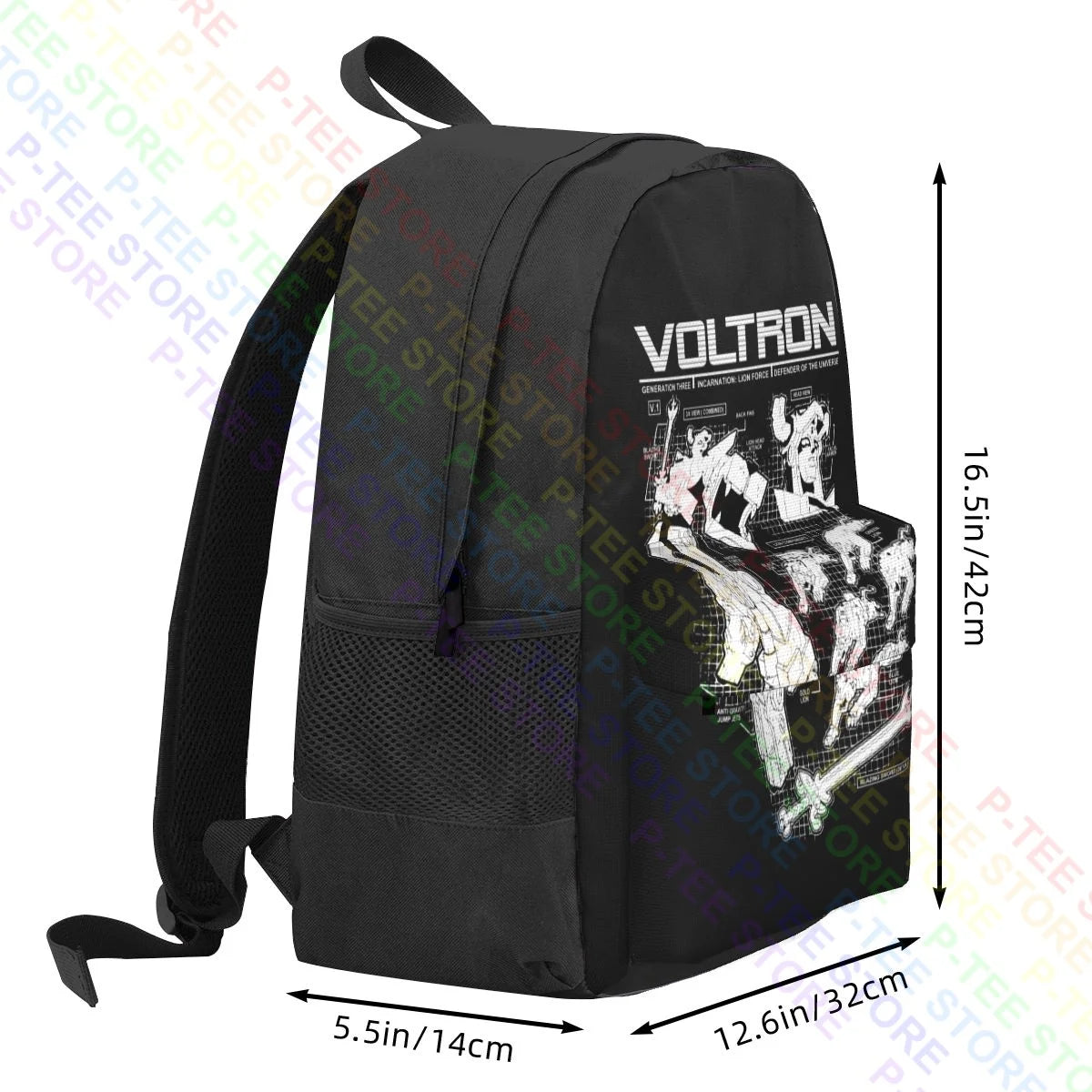 Voltron Schematics Gen Three Lion Force Backpack Swim Bag Travel