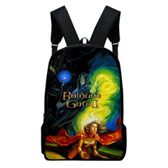 WAWNI Baldur's Gate Zipper Bag 3D Print School Backpack
