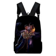WAWNI Baldur's Gate Zipper Bag 3D Print School Backpack