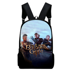WAWNI Baldur's Gate Zipper Bag 3D Print School Backpack
