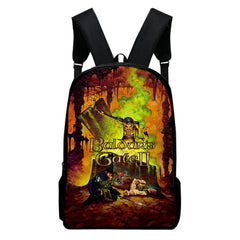 WAWNI Baldur's Gate Zipper Bag 3D Print School Backpack