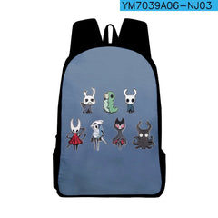 WAWNI Hollow Knight Zipper Bag 3D Schoolbag Travel Bag