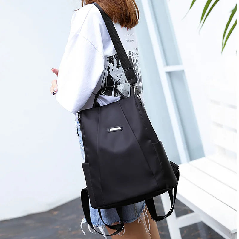 WEIRDO Women's Anti-theft Travel Backpack Girls Casual Nylon Capa