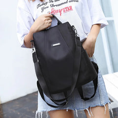 WEIRDO Women's Anti-theft Travel Backpack Girls Casual Nylon Capa