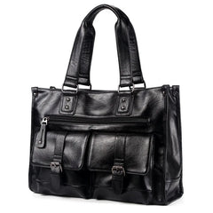 Men's Leather Laptop Bag Office Briefcase Handbag