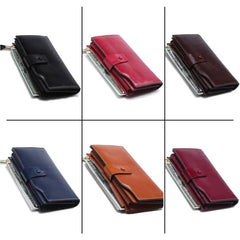 Clutch Women's Leather Wallet Long Purse Cardholder Zip Phone Money Bags 8236
