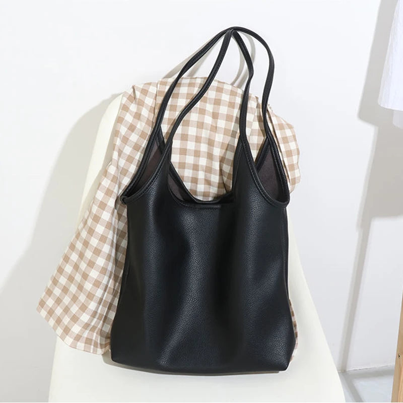 Vintage Small Top-Handle Shoulder Bag for Women