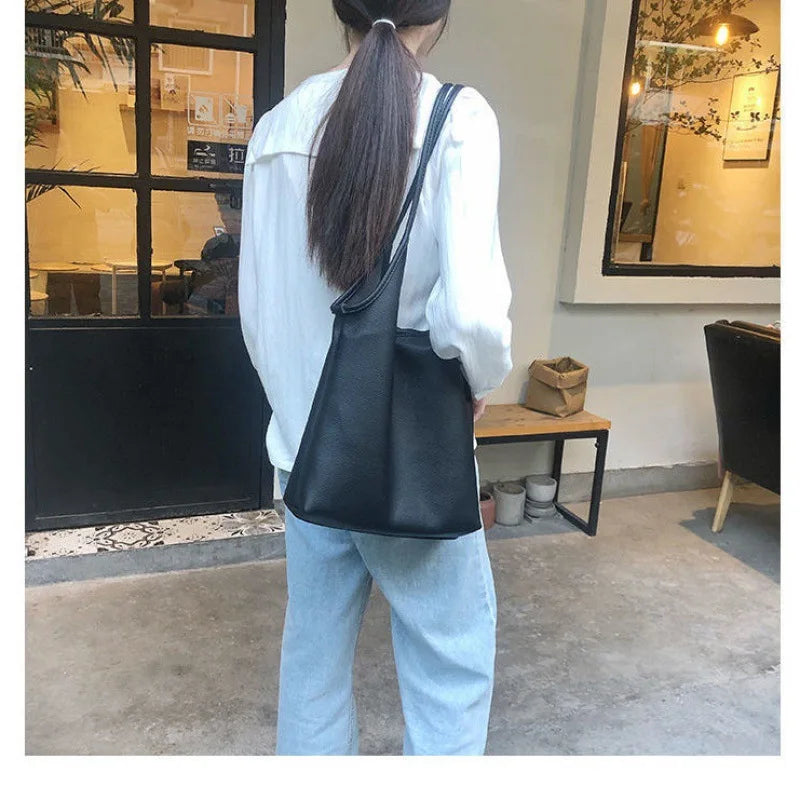 Vintage Small Top-Handle Shoulder Bag for Women