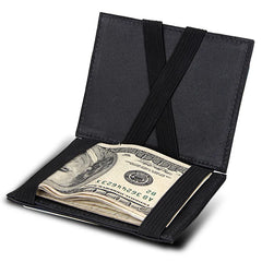 Leather Mini Short Magic Wallets Cardholder