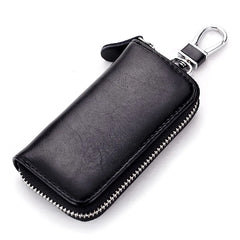 Leather Key Organizer Pouch with Removable Key Ring