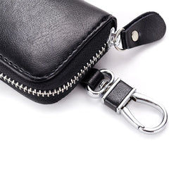 Leather Key Organizer Pouch with Removable Key Ring