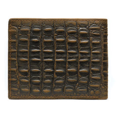 WETSAL Men's Leather Bifold Slim Wallet Short Money Bag