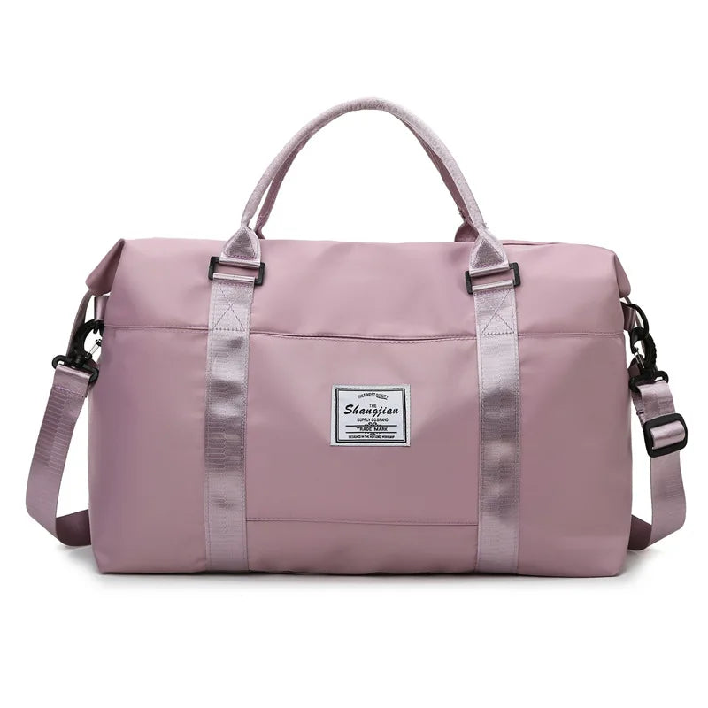 WHYY Large Travel Bag Women Cabin Tote Handbag Nylon Waterproof Shoulder Weekend