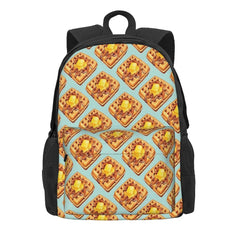 Waffle Pattern Backpacks Men's & Women's School Bags