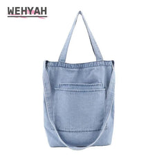 Wahyah Denim Bag Crossbody Bags for Woman Casual Jeans Bags Women Handbags